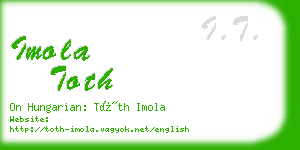 imola toth business card